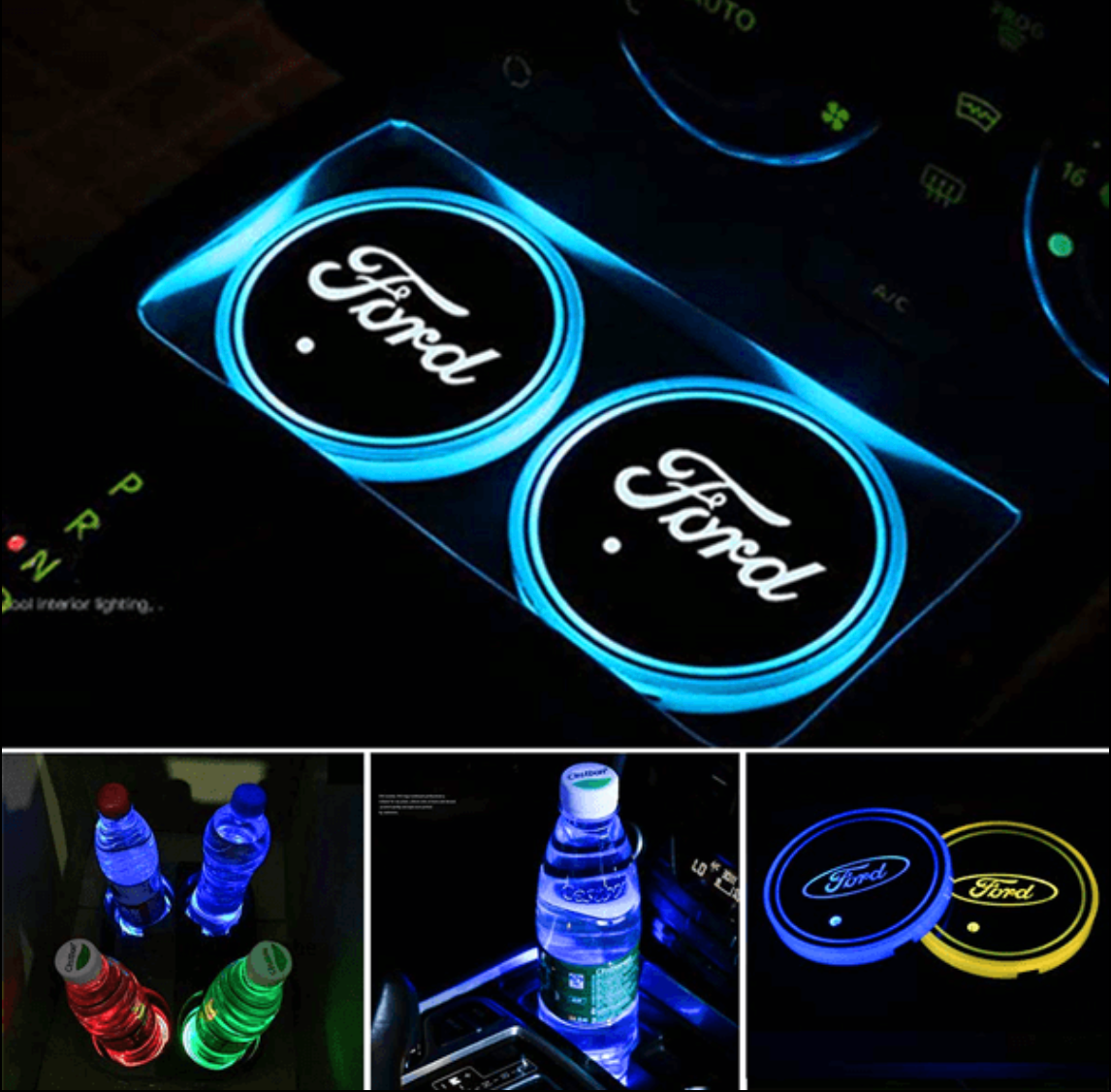 Aangepaste Indoor LED Mood Discs Multi-Color (2 stuks)